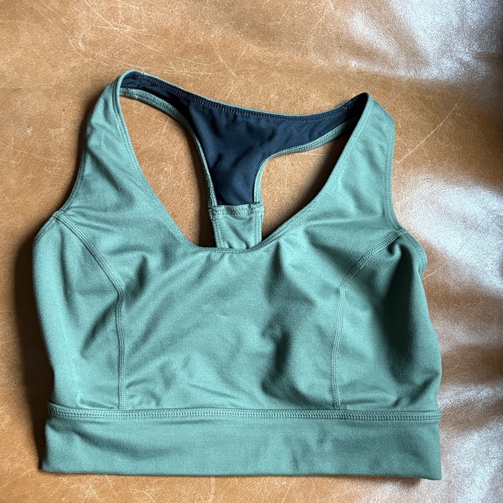Free people Olive Green Racerback Sports Bra